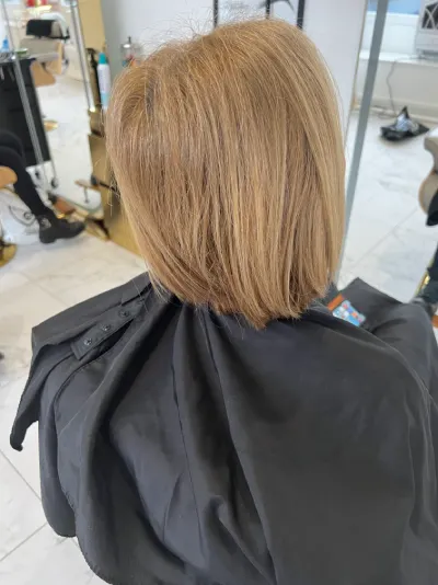 before hair dressing
